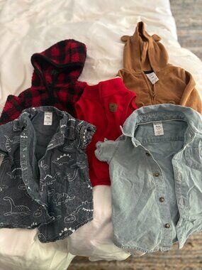 Baby Boy 9M Fall Winter Clothing Bundle 5pc